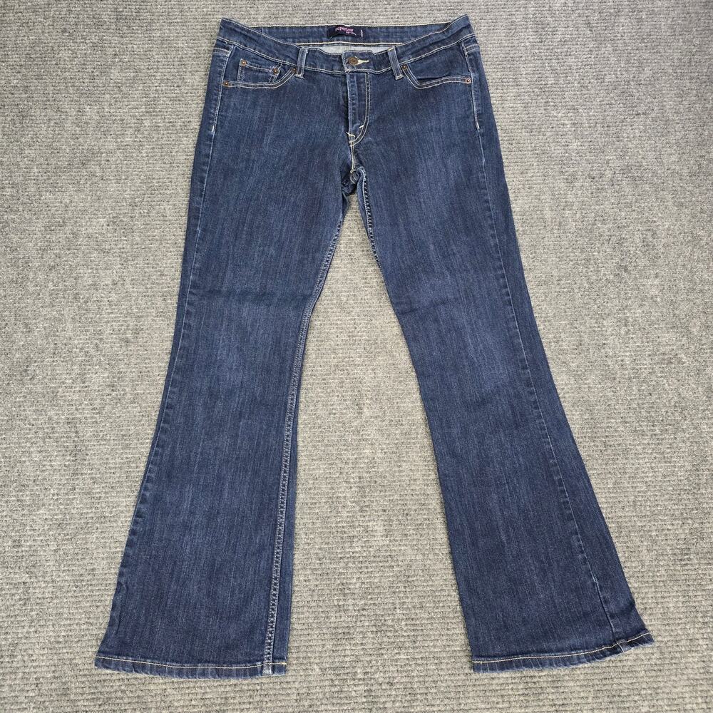 Levi’s 518 Jeans Womens 13M 32x31 Superlow Bootcut Dark Wash Y2K Stretch